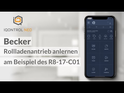 IQONTROL NEO QuickTipp:  Becker Rollladenantrieb anlernen