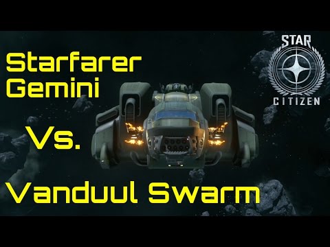 Star Citizen: Starfarer Gemini Vs Vanduul Swarm (84 Kills Set to Music)