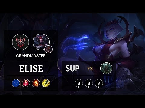 Elise Support vs Pyke - EUW Grandmaster Patch 9.18