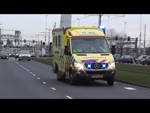 3X A1/Spoed Ambulance 17-104 In Rotterdam naar Meldingen & EMC
