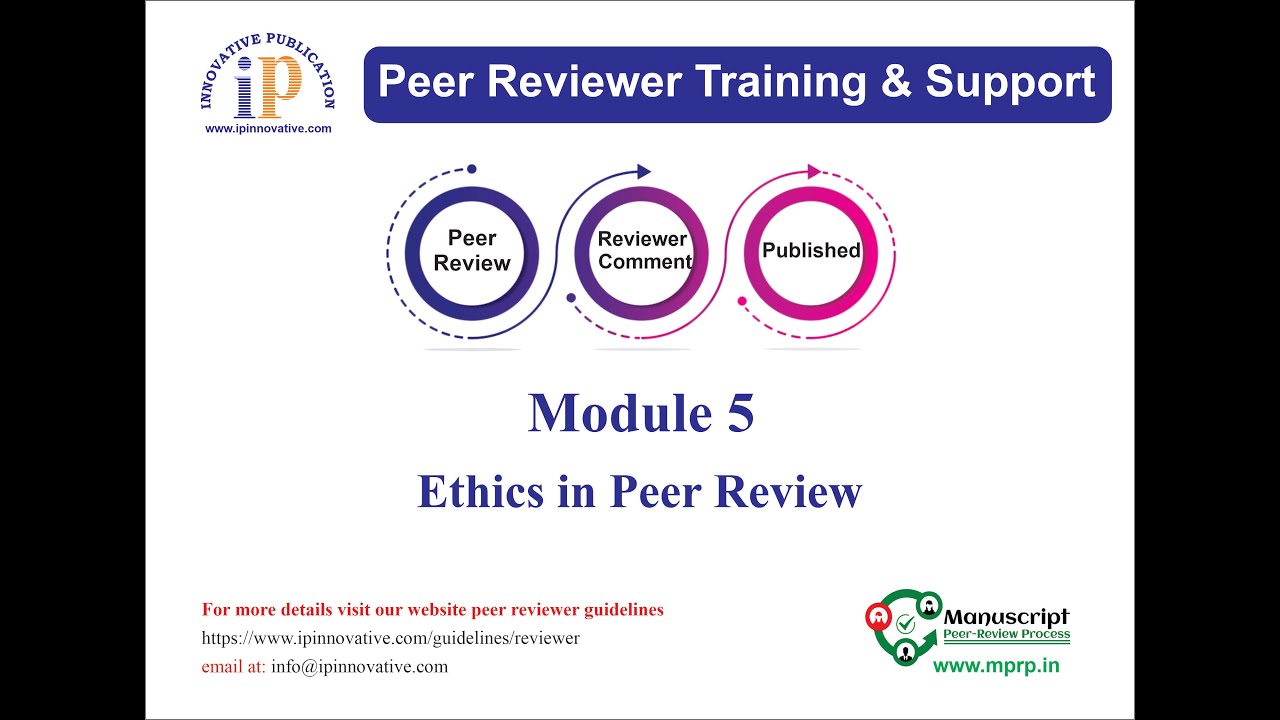 Module 5 - Ethics in Peer Review
