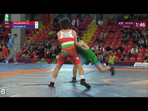 1/8 GR - 65 kg: G. VALENTINOV (BUL) v. K. KESANIDI (LTU)