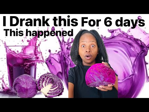 I Drank Purple Cabbage Juice for 6 days this  happened to my SCALP. Results are Shocking 😮