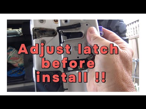 Quick Jeep Wrangler tailgate latch install !