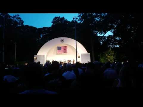 Eagles concert Forest Park Bandshell cool night