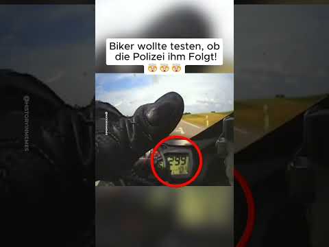 Biker wollte wissen, ob die Polizei ihn verfolgt😮 #shorts #bike #motorcycle