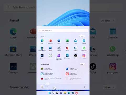 Windows 11 Start Menu Settings