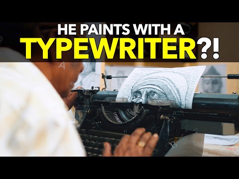 He Paints With A Typewriter?!