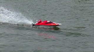 Feilun Racing Boat FT007 красный - відео 4