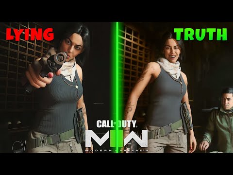 Valeria Interrogation: Tell Lie/Truth to Valeria (All Choices) - CALL OF DUTY: MODERN WARFARE 2 (HD)