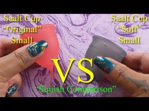 Saalt Cup Original vs Soft SMALL - Squish - Menstrual Cups