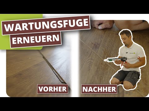 Vinylboden Dehnfugen versiegeln - Silikonfuge/Wartungsfuge erneuern