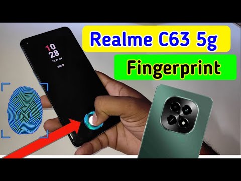 Realme c63 display fingerprint setting/Realme c63 5g fingerprint screen lock/fingerprint sensor