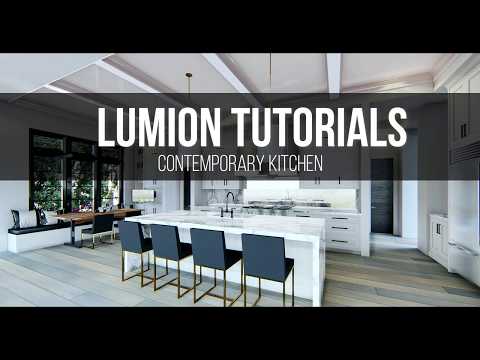Lumion 8 Realistic Kitchen Tutorial #1 - FREE SETTINGS and ALL FILES in description.