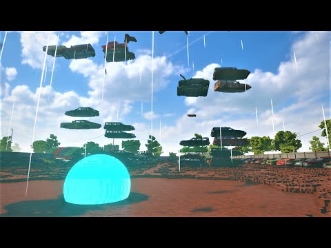 Cyan Up Black Hole Vs The Junkyard (gravity on) | Teardown NG |