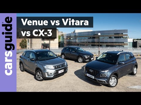 Small SUV Comparison Review: Hyundai Venue, Suzuki Vitara & Mazda CX-3