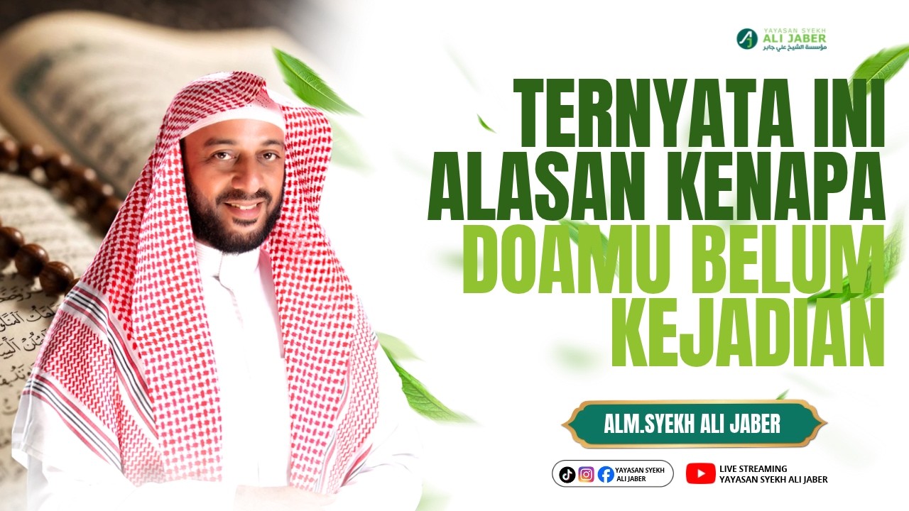 inilah jawaban syekh ali jaber kenapa tinggal di indonesia  // ALM. SYEKH ALI JABER
