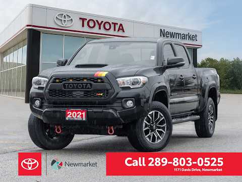 2021 Toyota Tacoma 4x4 Double Cab Auto in Black for sale at Newmarket Toyota in Newmarket, ON