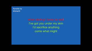 I&#39;ve got you under my skin - Ella Fitzgerald - JAZZ KARAOKE Key: Bb