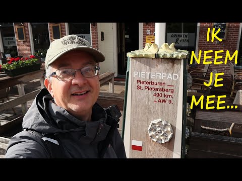 Eerste etappe PIETERPAD, van Pieterburen naar Winsum, een goed begin met zon maar wel veel wind