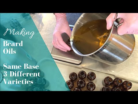 Making Beard Oil | Same Base + 3 Different Varieties