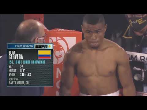 Ruben Cervera vs Rennard Oliver FULL FIGHT BOXING HD