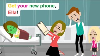 Ella tries her best to get iPhone 17 - English Funny Animated Story - Ella English