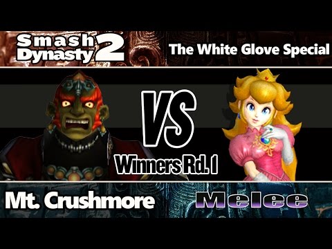 Smash Dynasty 2 -  Melee Winners Rd 1: Mt. Crushmore (Ganon) vs. The White Glove Special (Peach)