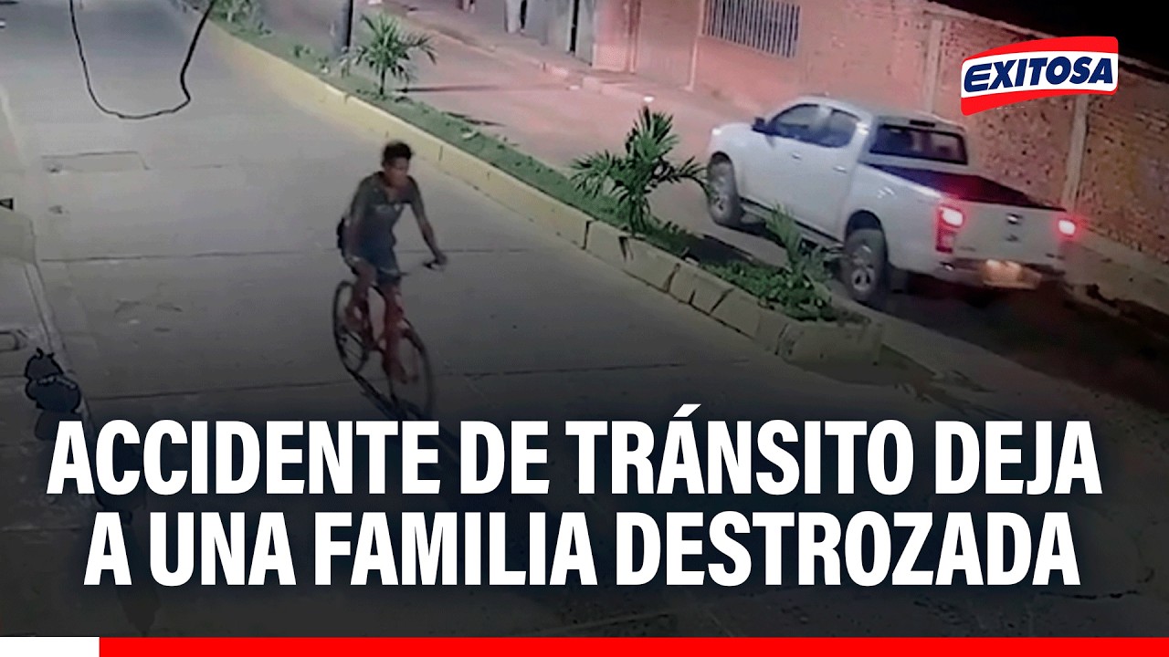 🔴🔵 Camioneta invistió a una mototaxi en donde se encontraba 5 miembros de una familia