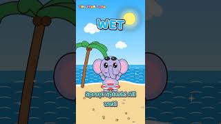 Wet and Dry! ☔☀️ Learn Opposites | Tiny Toon Town #Shorts