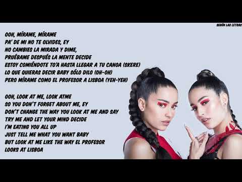 Las Villa, Miky Woods Mírame Letra (Español/English)