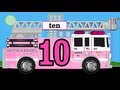 Number Counting Pink Fire Truck Firetrucks Count 1 To 10 For Children