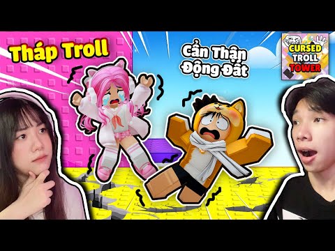 Cursed Troll Tower Climbing Challenge 💀 High And Kemy Parkour Cursed Troll Tower Roblox 😵