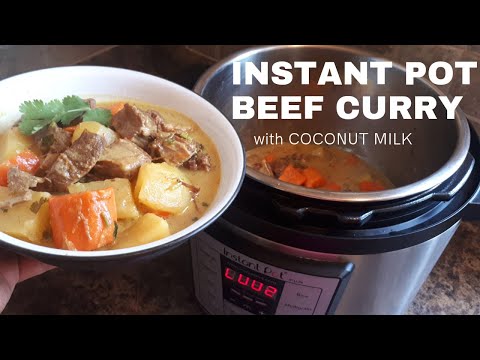 INSTANT POT BEEF CURRY with Coconut milk | Easy and...
