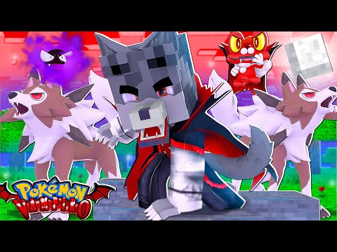 Minecraft : POKEMON vs VAMPIROS - VIREI METADE VAMPIRO E METADE LOBISOMEM NO MUNDO DE POKEMON! EP. 2