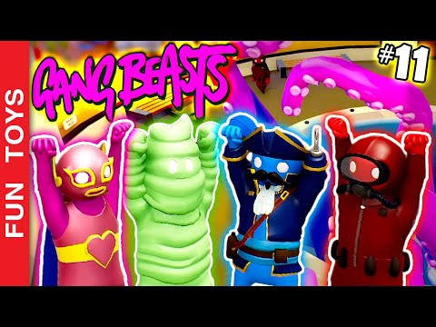 Gang Beasts #11 💥 NEW LEVELS in this fun and funny FAMILY BATTLE! WHO WILL WIN?