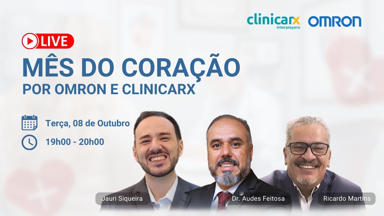 Live Clinicarx & Omron: Tríade Metabólica e Prevenção de Doenças Cardiovasculares