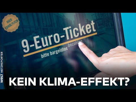 9-EURO-TICKET – Kaum Verkehrsverlagerung und kein positiver Klima-Effekt