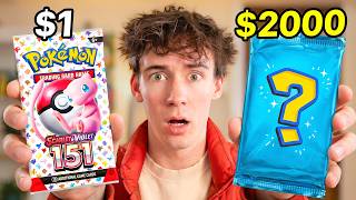 $1 vs $2,000 Pokemon Packs