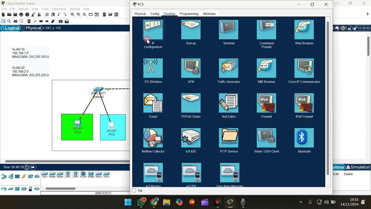 Interconexão de 3 vlan usando DHCP com 3  Switchs da Camada 2 L2