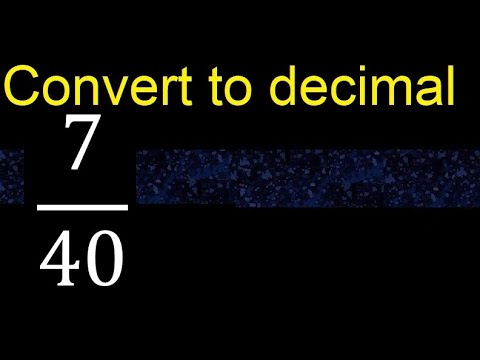 7 40 As A Decimal
