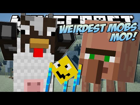 Minecraft | WEIRDEST MOBS EVER!! (Throwing Villagers, Fat Chickens & More!) | Mod Showcase