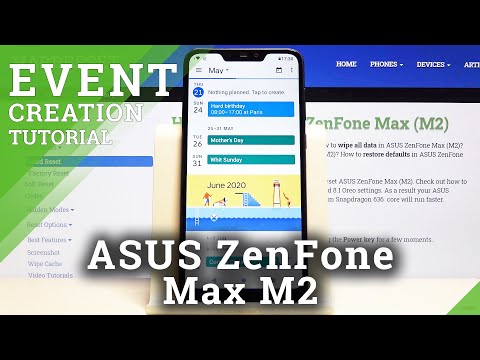 How to Schedule in Calendar in ASUS Zenfone Max M2 - Add & Plan Events