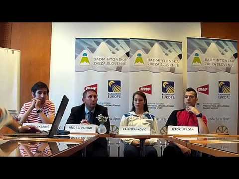 Pred mednarodnim turnirjem Slovenia International 2015 v badmintonu