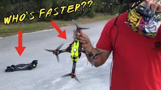 Arrma Limitless / Arrma Felony / Race Drone all ripping up and down the street!! #dragracing #vs