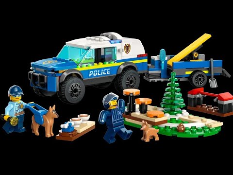 LEGO city: Mobile Police Dog Training 60369 speed build and review 