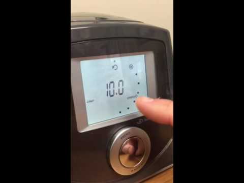 How to change pressure on F&P Icon+ CPAP