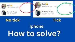 iPhone messenger delivered tick not showing? Solve in minutes