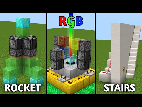 Noob Plex - Minecraft: 3 Simple Redstone Builds ! | Redstone Builds Everyone Should Know | Redstone Builds