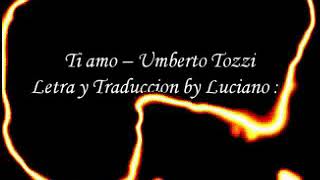 Ti amo - Umberto Tozzi 1977 Letra